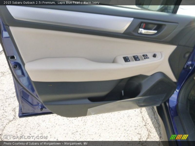 Lapis Blue Pearl / Warm Ivory 2015 Subaru Outback 2.5i Premium