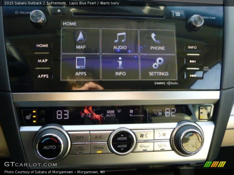 Lapis Blue Pearl / Warm Ivory 2015 Subaru Outback 2.5i Premium