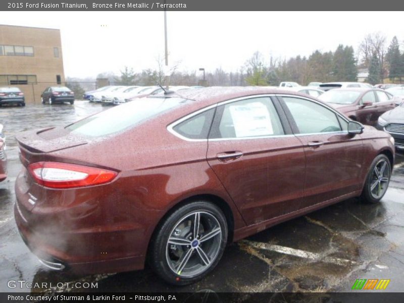 Bronze Fire Metallic / Terracotta 2015 Ford Fusion Titanium