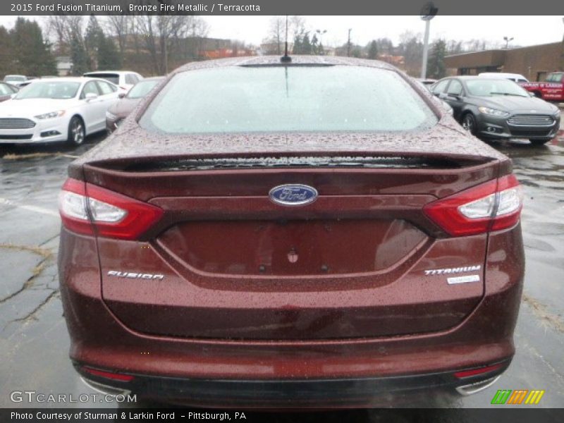 Bronze Fire Metallic / Terracotta 2015 Ford Fusion Titanium
