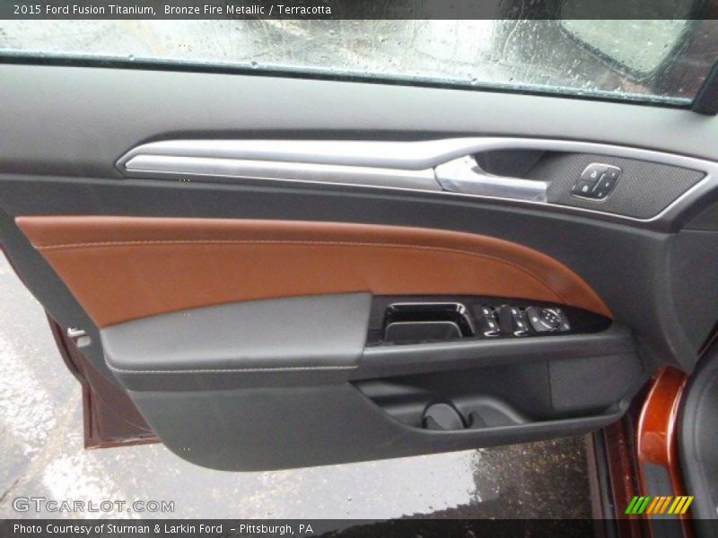 Bronze Fire Metallic / Terracotta 2015 Ford Fusion Titanium