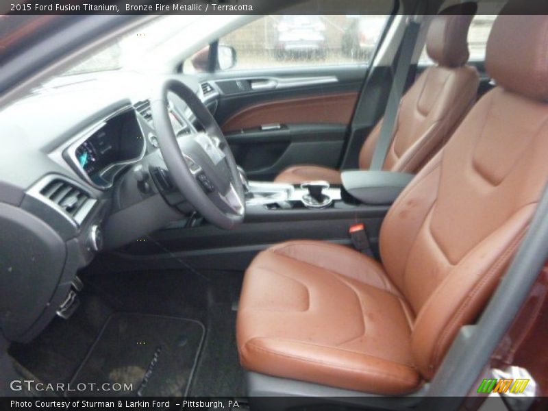 Bronze Fire Metallic / Terracotta 2015 Ford Fusion Titanium