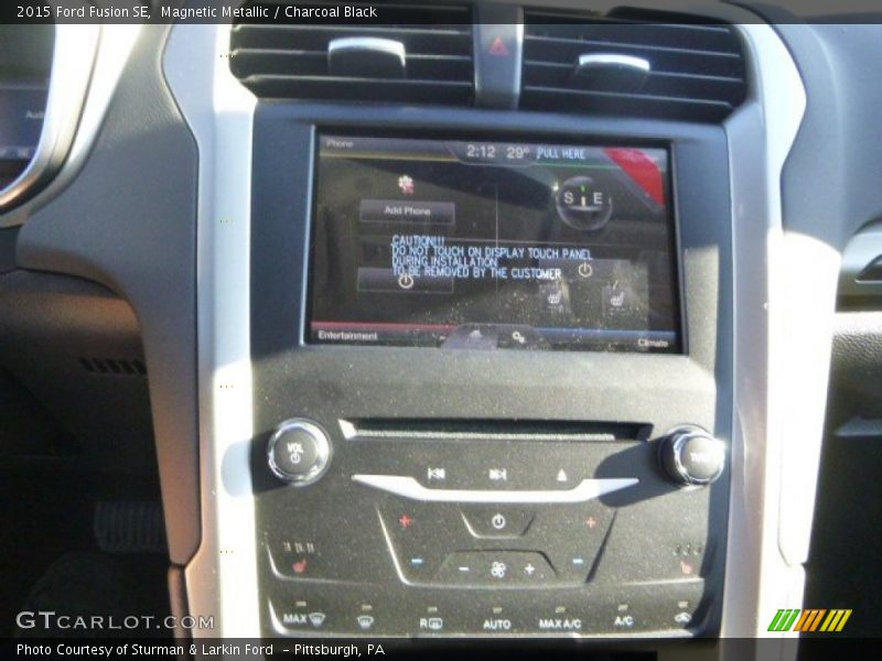 Magnetic Metallic / Charcoal Black 2015 Ford Fusion SE