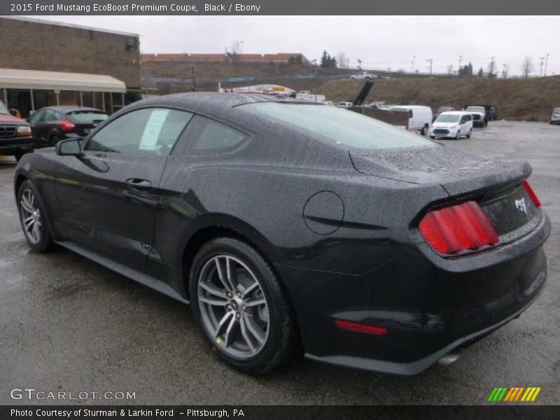 Black / Ebony 2015 Ford Mustang EcoBoost Premium Coupe