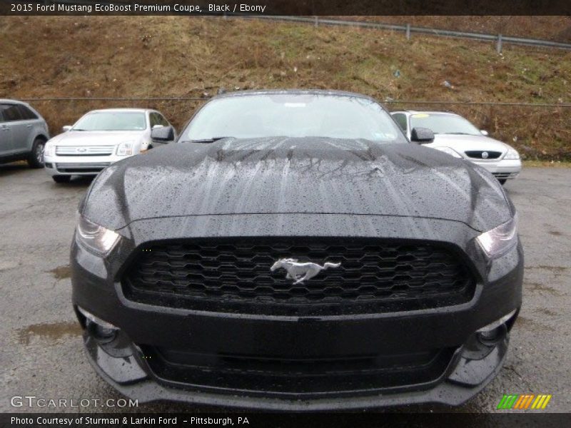 Black / Ebony 2015 Ford Mustang EcoBoost Premium Coupe