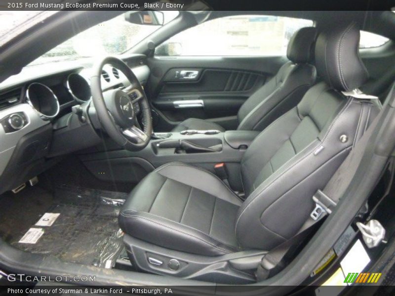 Black / Ebony 2015 Ford Mustang EcoBoost Premium Coupe