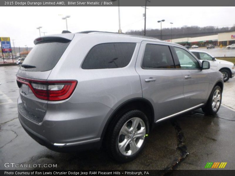 Billet Silver Metallic / Black 2015 Dodge Durango Limited AWD