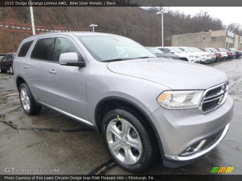 Billet Silver Metallic / Black 2015 Dodge Durango Limited AWD