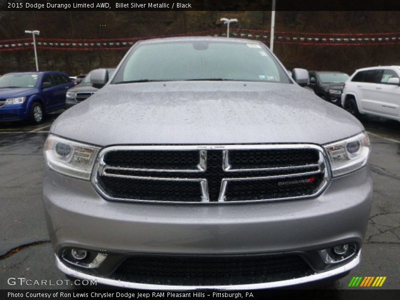 Billet Silver Metallic / Black 2015 Dodge Durango Limited AWD