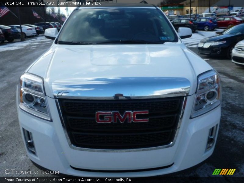 Summit White / Jet Black 2014 GMC Terrain SLE AWD