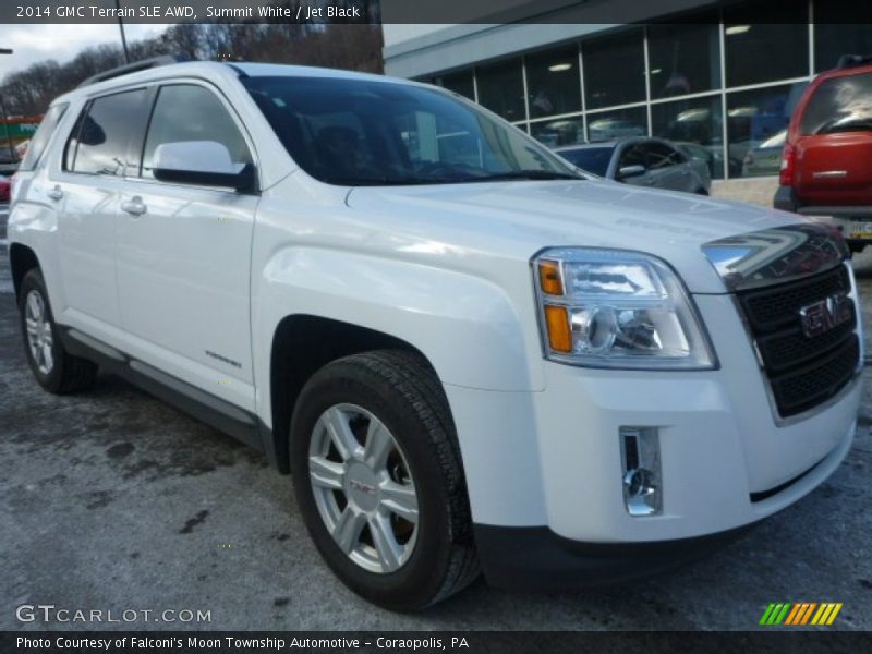 Summit White / Jet Black 2014 GMC Terrain SLE AWD