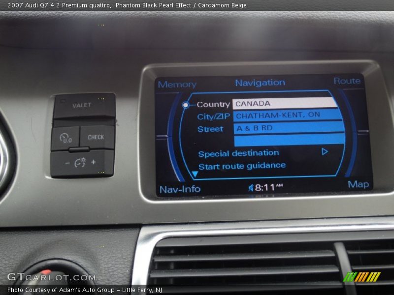 Phantom Black Pearl Effect / Cardamom Beige 2007 Audi Q7 4.2 Premium quattro