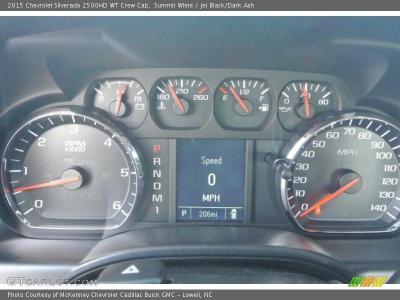 Summit White / Jet Black/Dark Ash 2015 Chevrolet Silverado 2500HD WT Crew Cab