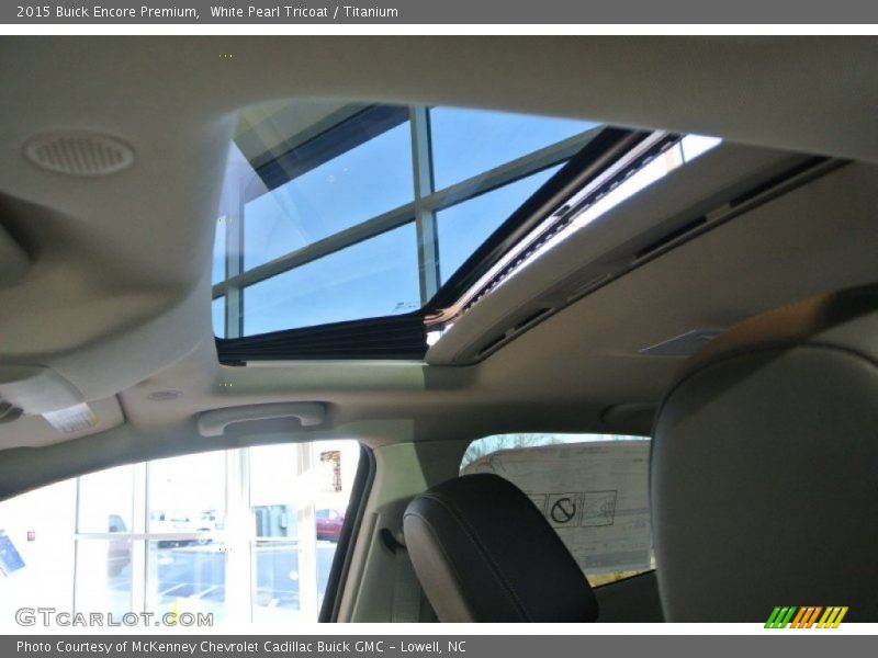 White Pearl Tricoat / Titanium 2015 Buick Encore Premium