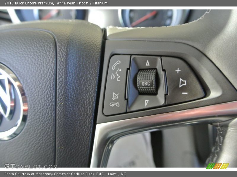 White Pearl Tricoat / Titanium 2015 Buick Encore Premium