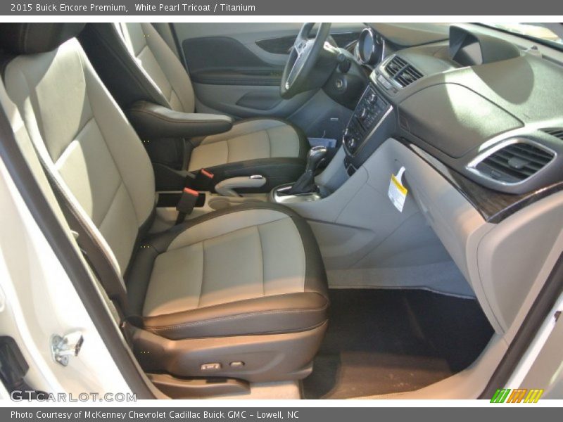 White Pearl Tricoat / Titanium 2015 Buick Encore Premium