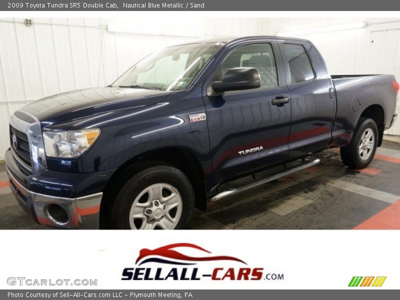 Nautical Blue Metallic / Sand 2009 Toyota Tundra SR5 Double Cab