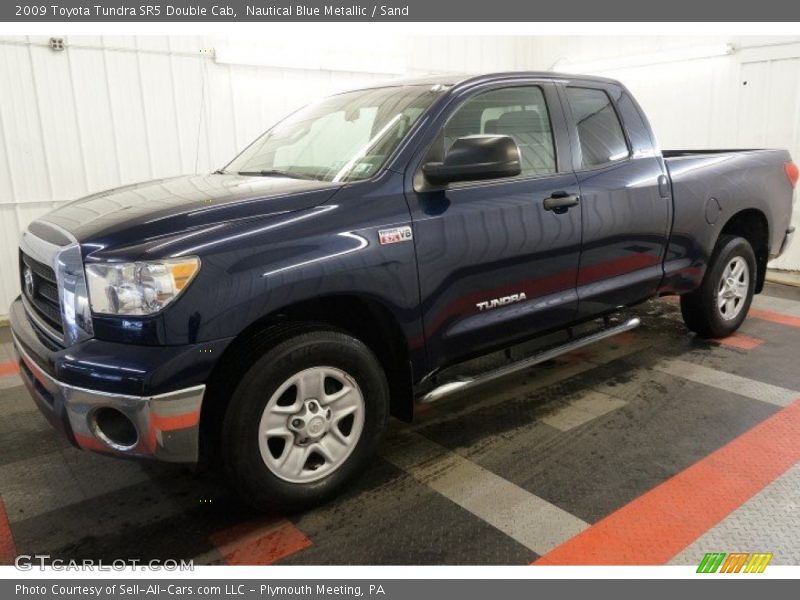 Nautical Blue Metallic / Sand 2009 Toyota Tundra SR5 Double Cab