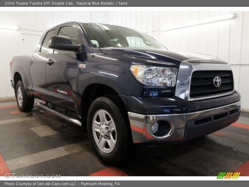 Nautical Blue Metallic / Sand 2009 Toyota Tundra SR5 Double Cab