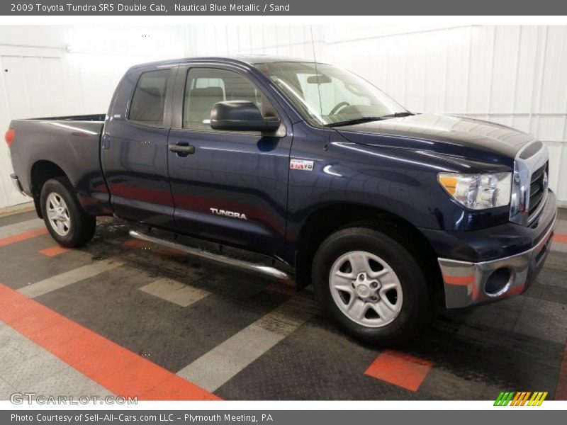 Nautical Blue Metallic / Sand 2009 Toyota Tundra SR5 Double Cab