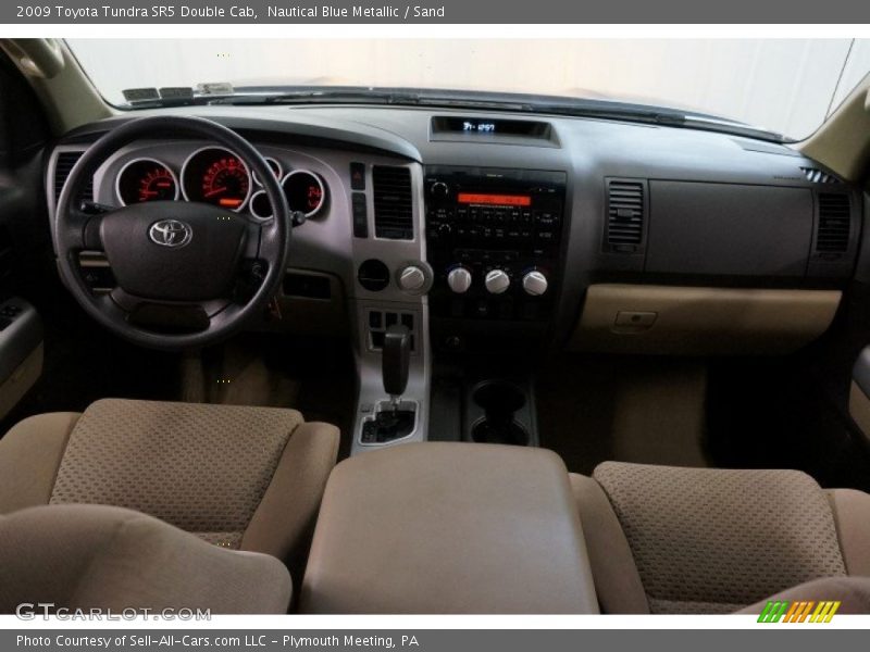 Nautical Blue Metallic / Sand 2009 Toyota Tundra SR5 Double Cab