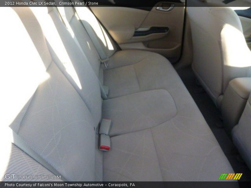 Crimson Pearl / Stone 2012 Honda Civic LX Sedan