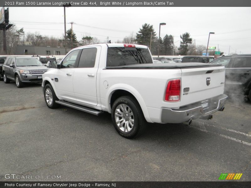 Bright White / Longhorn Black/Cattle Tan 2013 Ram 1500 Laramie Longhorn Crew Cab 4x4