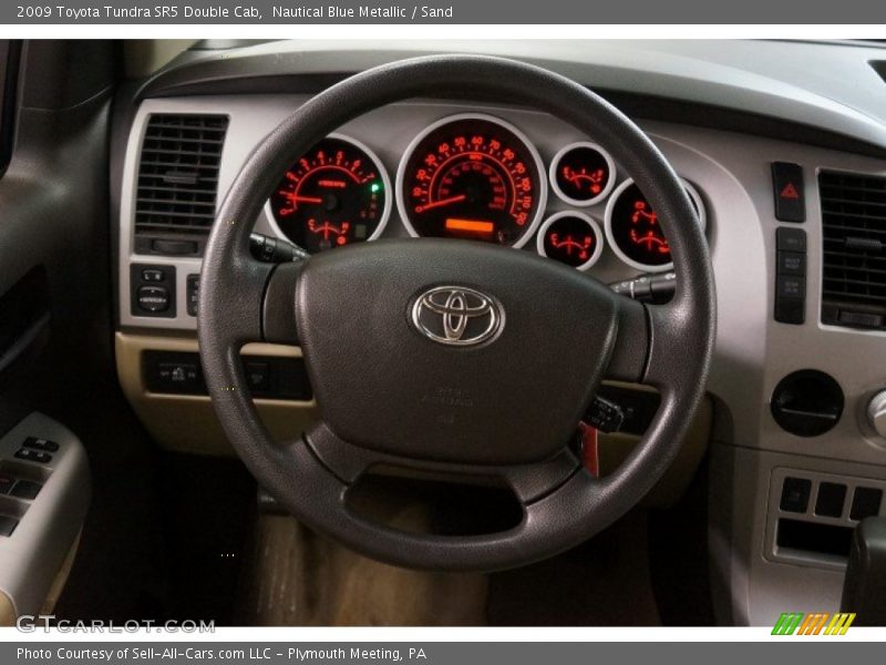 Nautical Blue Metallic / Sand 2009 Toyota Tundra SR5 Double Cab