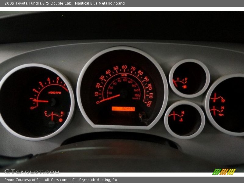 Nautical Blue Metallic / Sand 2009 Toyota Tundra SR5 Double Cab