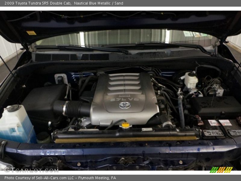 Nautical Blue Metallic / Sand 2009 Toyota Tundra SR5 Double Cab