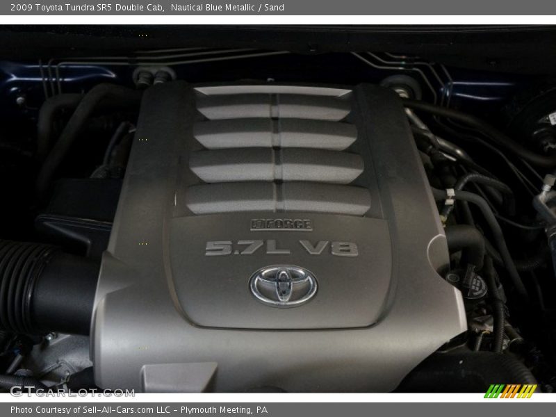 Nautical Blue Metallic / Sand 2009 Toyota Tundra SR5 Double Cab