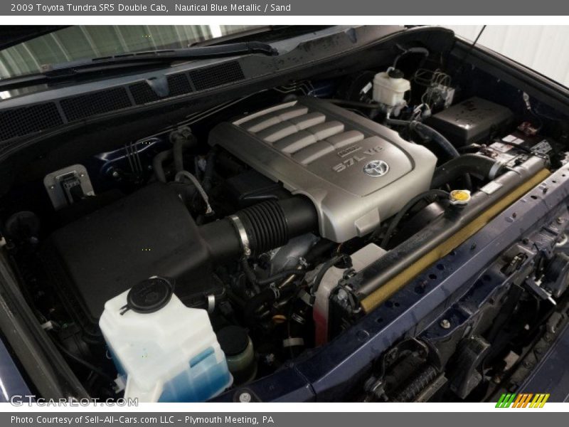 Nautical Blue Metallic / Sand 2009 Toyota Tundra SR5 Double Cab