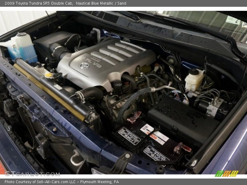 Nautical Blue Metallic / Sand 2009 Toyota Tundra SR5 Double Cab