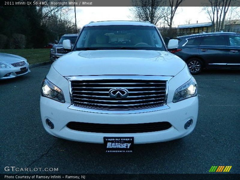 Moonlight White / Wheat 2011 Infiniti QX 56 4WD