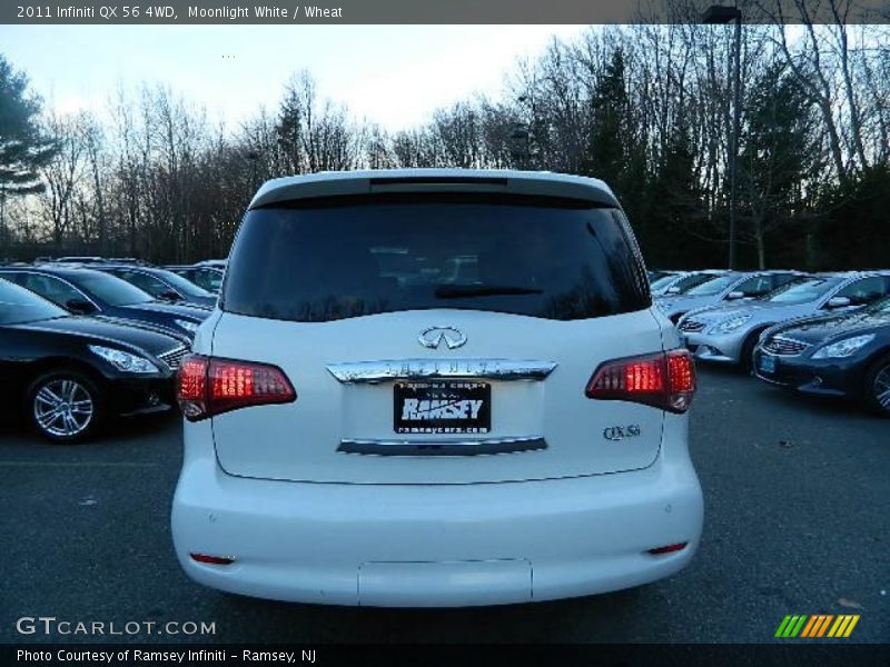Moonlight White / Wheat 2011 Infiniti QX 56 4WD