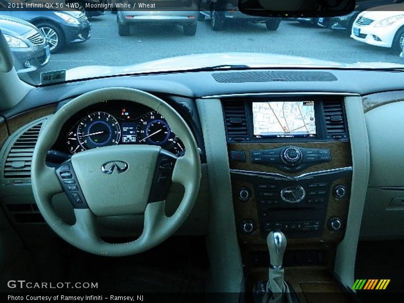 Moonlight White / Wheat 2011 Infiniti QX 56 4WD