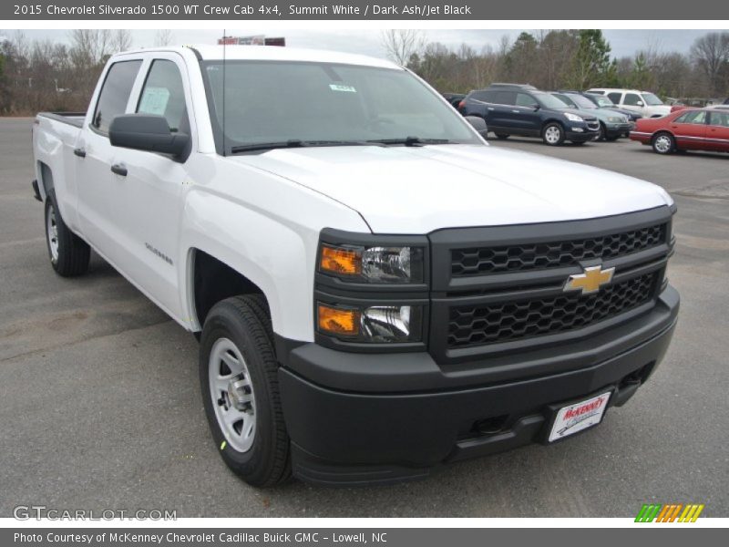 Summit White / Dark Ash/Jet Black 2015 Chevrolet Silverado 1500 WT Crew Cab 4x4