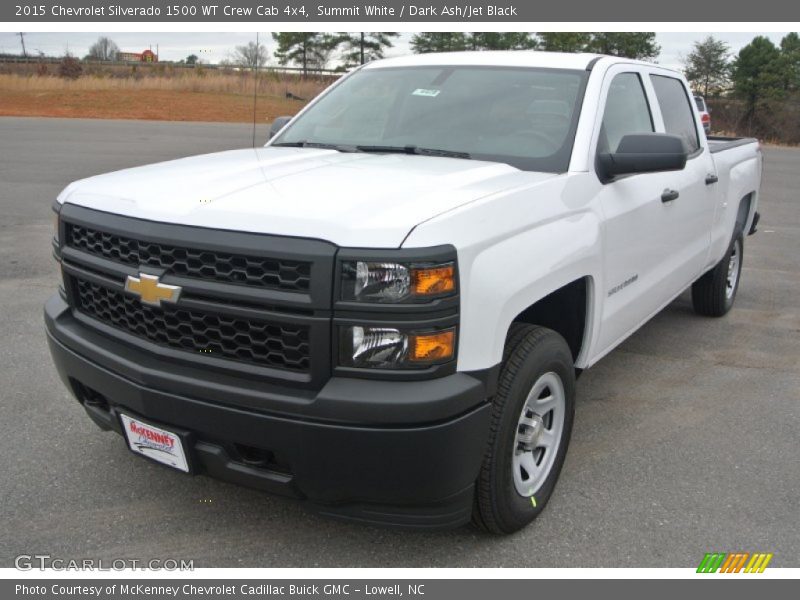 Summit White / Dark Ash/Jet Black 2015 Chevrolet Silverado 1500 WT Crew Cab 4x4