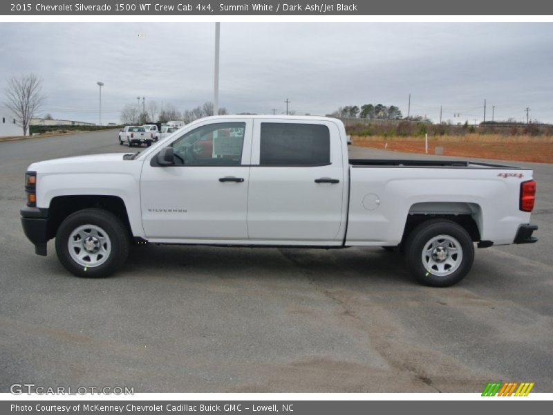 Summit White / Dark Ash/Jet Black 2015 Chevrolet Silverado 1500 WT Crew Cab 4x4