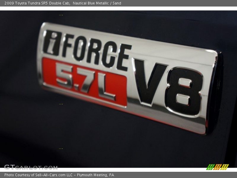 Nautical Blue Metallic / Sand 2009 Toyota Tundra SR5 Double Cab