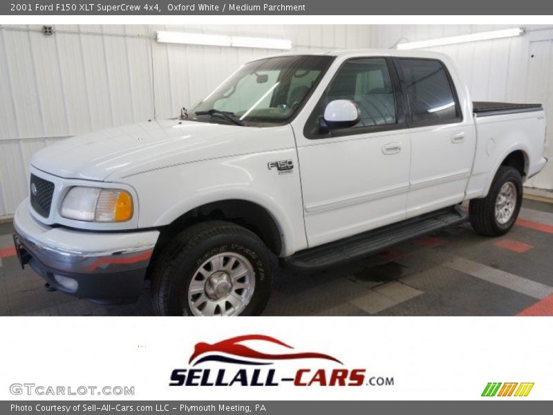 Oxford White / Medium Parchment 2001 Ford F150 XLT SuperCrew 4x4