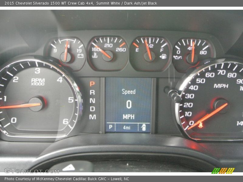 Summit White / Dark Ash/Jet Black 2015 Chevrolet Silverado 1500 WT Crew Cab 4x4