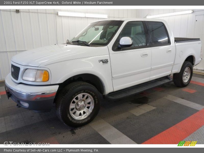 Oxford White / Medium Parchment 2001 Ford F150 XLT SuperCrew 4x4