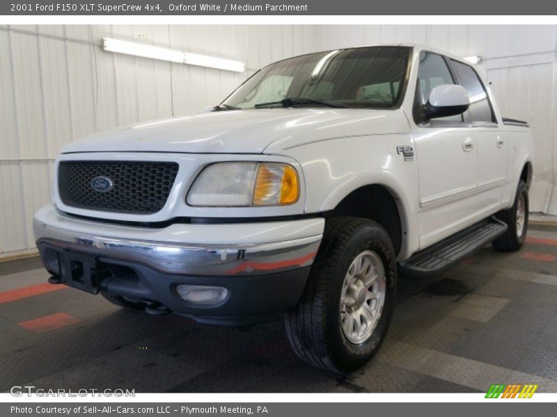 Oxford White / Medium Parchment 2001 Ford F150 XLT SuperCrew 4x4