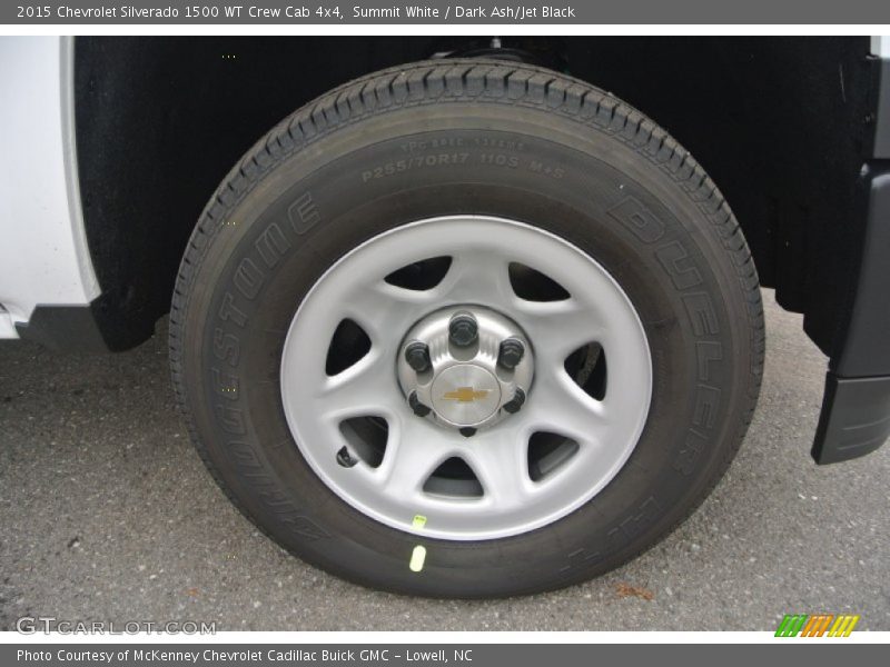 Summit White / Dark Ash/Jet Black 2015 Chevrolet Silverado 1500 WT Crew Cab 4x4