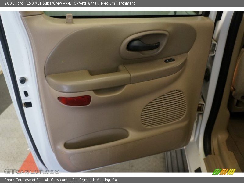 Oxford White / Medium Parchment 2001 Ford F150 XLT SuperCrew 4x4
