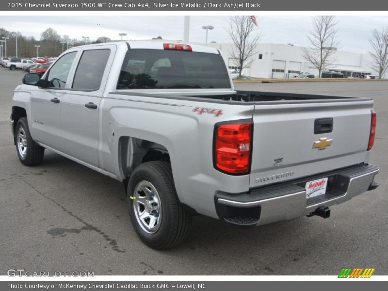 Silver Ice Metallic / Dark Ash/Jet Black 2015 Chevrolet Silverado 1500 WT Crew Cab 4x4