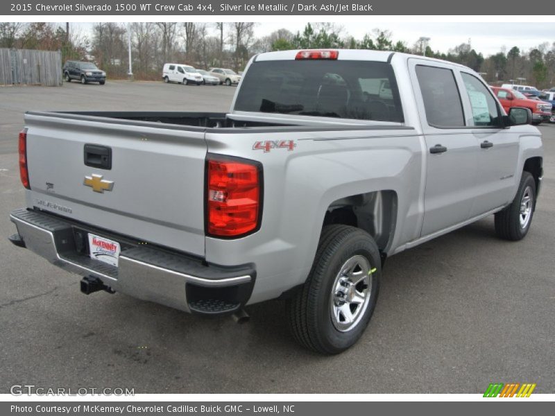 Silver Ice Metallic / Dark Ash/Jet Black 2015 Chevrolet Silverado 1500 WT Crew Cab 4x4