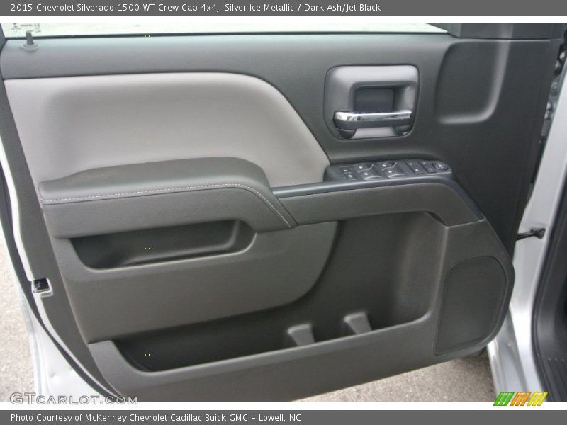 Silver Ice Metallic / Dark Ash/Jet Black 2015 Chevrolet Silverado 1500 WT Crew Cab 4x4