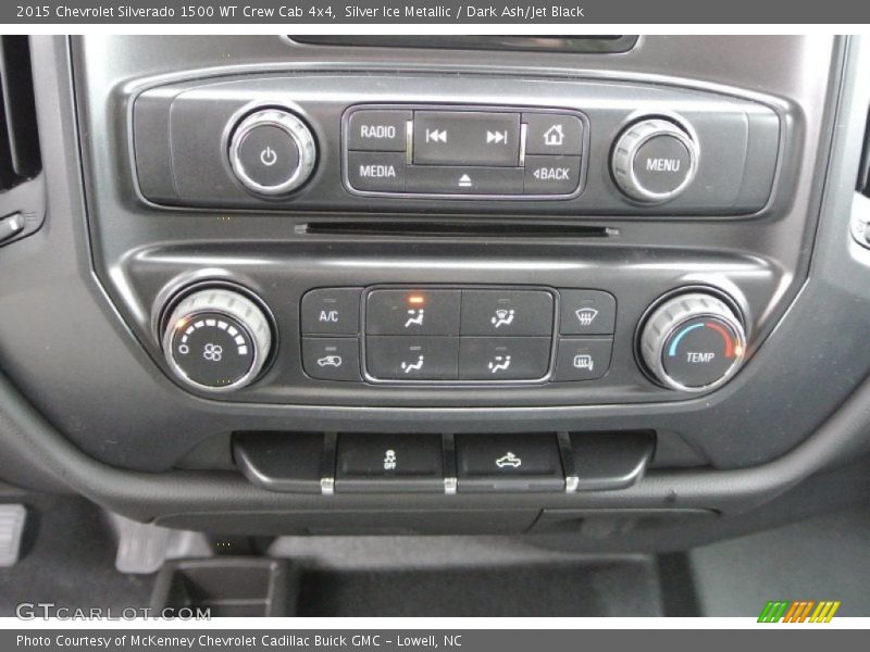 Silver Ice Metallic / Dark Ash/Jet Black 2015 Chevrolet Silverado 1500 WT Crew Cab 4x4